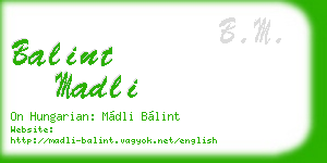 balint madli business card